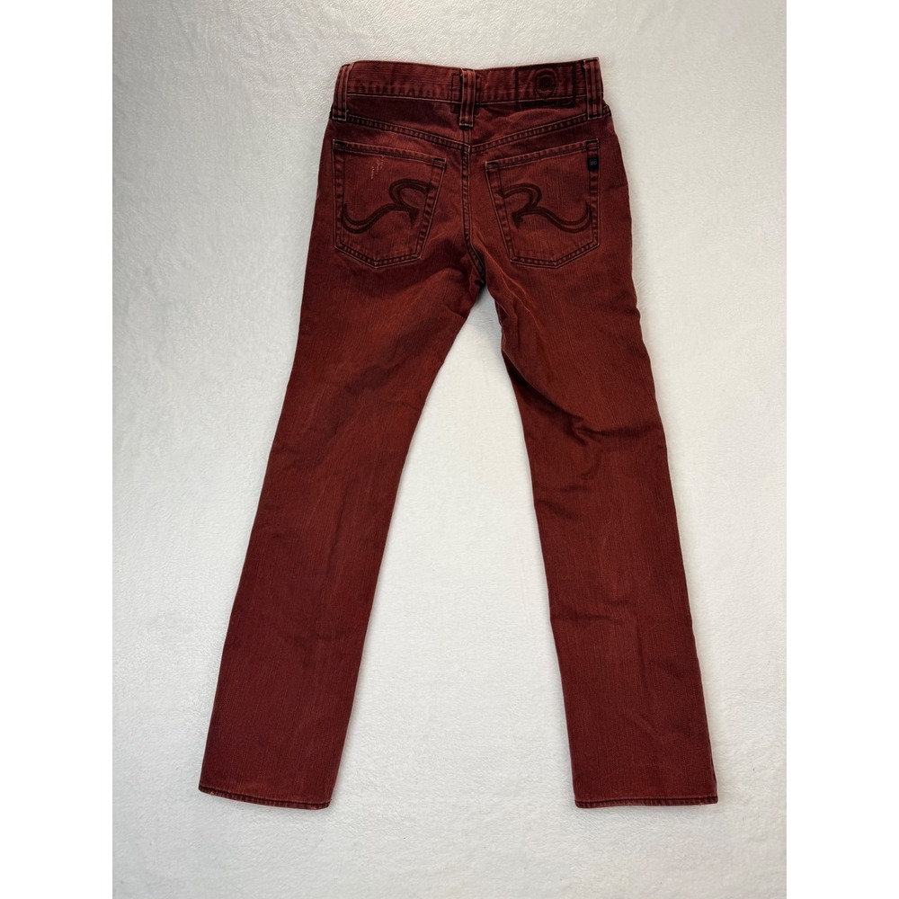 Rock & Republic Colburg R510349 Mens Burgundy Straight Leg Jeans 30x32 (31x30.5)